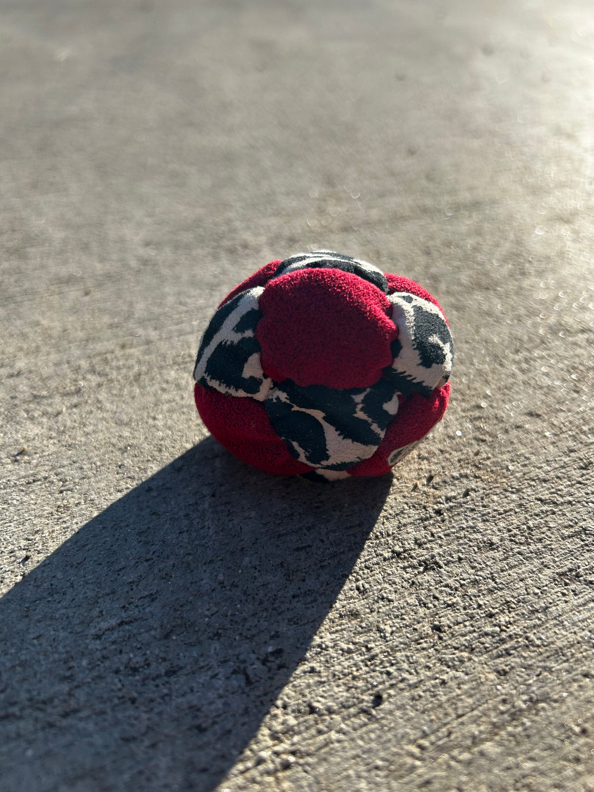"Snow Leopard" 14 Panel Footbag