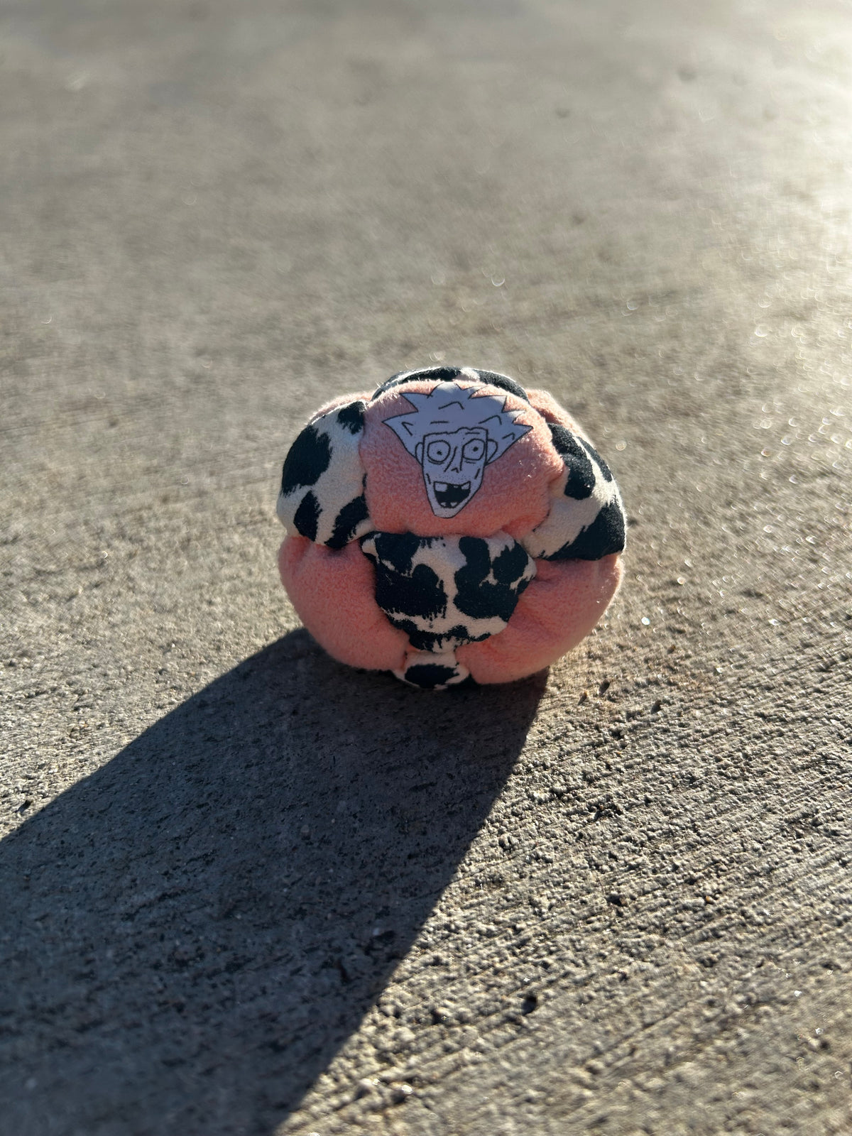 "Snow Leopard" 14 Panel Footbag
