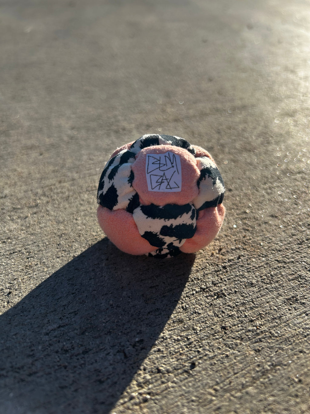 "Snow Leopard" 14 Panel Footbag