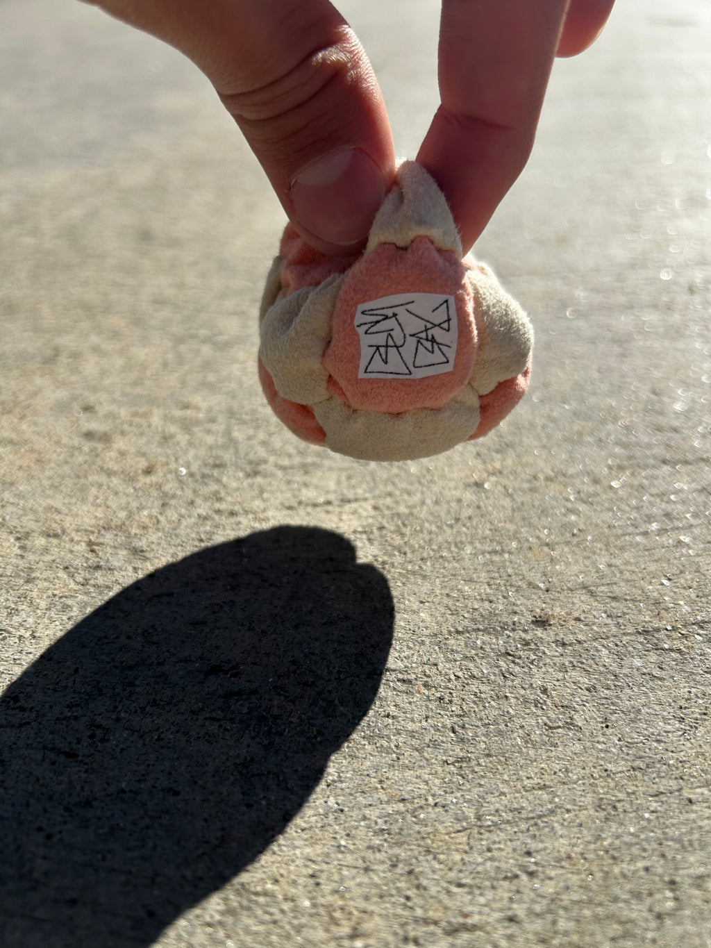 "Pink Lemonade" 14 Panel Footbag